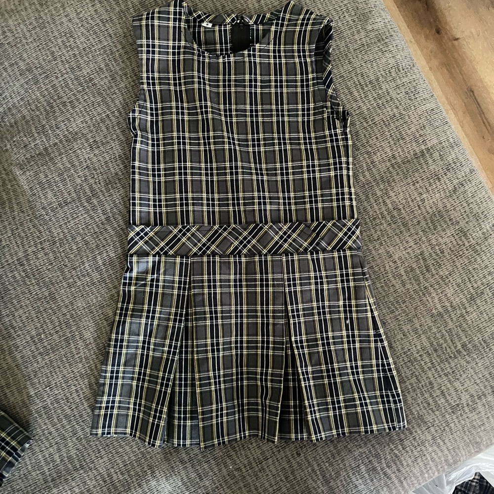 Kids 5T Plaid Sleeveless Uniform Dress. GREAT QUALITY